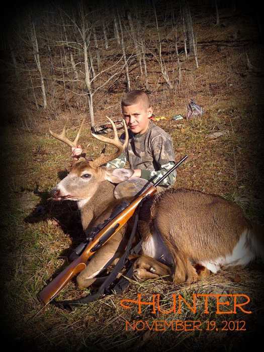 10 yr old, Hunter Huffman harvested his buck on November 19, 2012 - opening day of deer season.