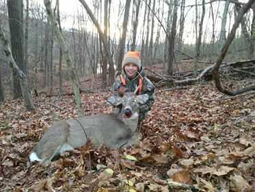 Nathan of St. Albans with his first buck!