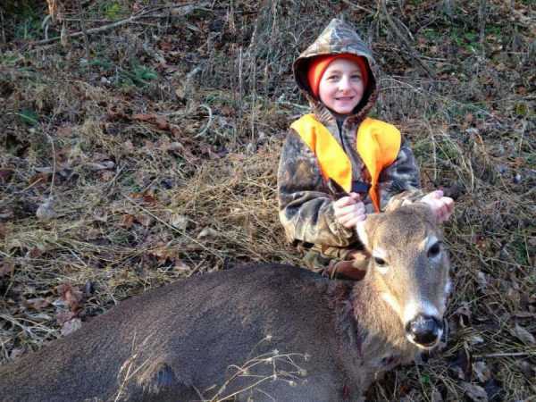 Caleb Williams with his first harvest of 2012