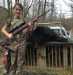 Trinity with her first bear kill. She's been  bear hunting with her father since she was four years old. She was so proud. 